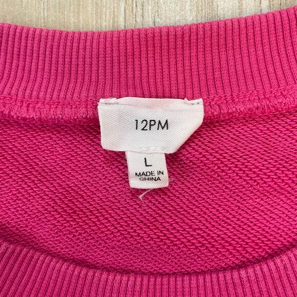 Def Leppard Hysteria Pink Crewneck Sweatshirt Women’s L Graphic Band Pullover - Picture 3 of 8